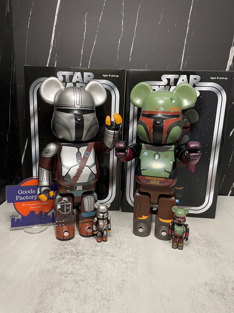 仍可預訂BEARBRICK MANDALORIAN BESKAR ARMOR 100% & 400% 1000% boba