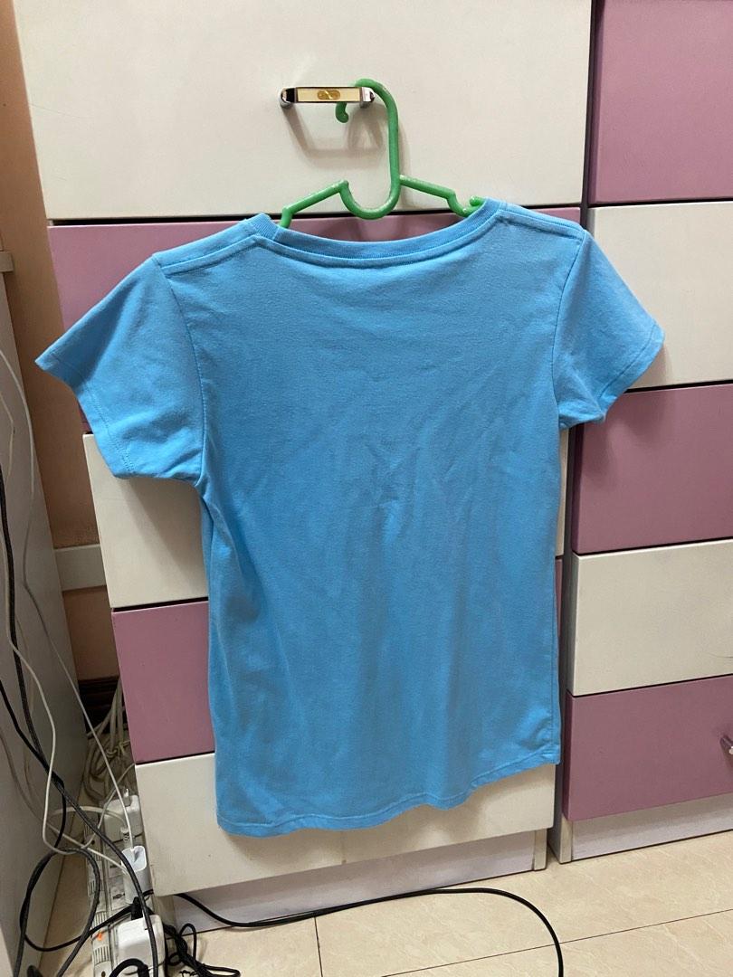 Bench Body Plain Blue Tee T-Shirt (Back to School), Women's Fashion 