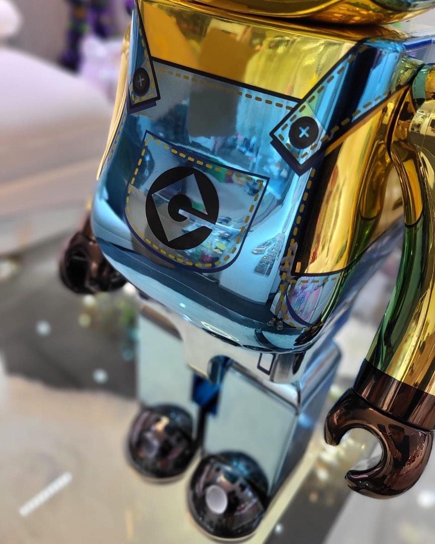 BE@RBRICK DAVE CHROME VER. 1000%, 興趣及遊戲, 玩具& 遊戲類- Carousell