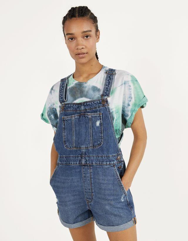 Denim jumpsuit bershka deals