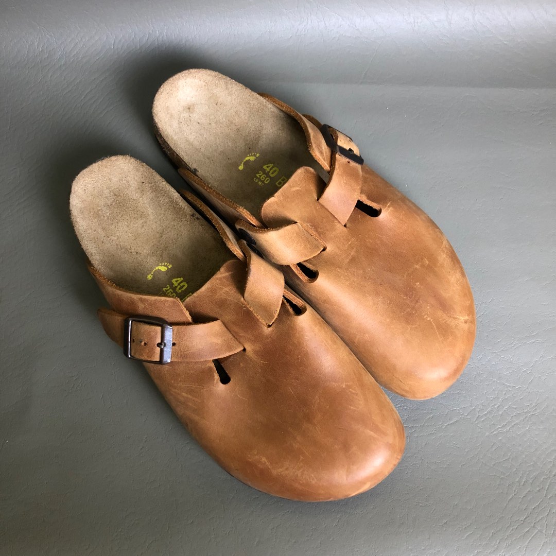BIRKENSTOCK CLOGS OILED LEATHER ANTIQUE BROWN Men s Fashion