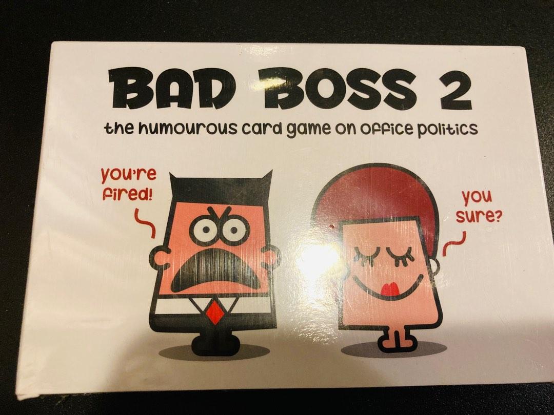 BNIB) Bad Boss 2 Card Game, Hobbies