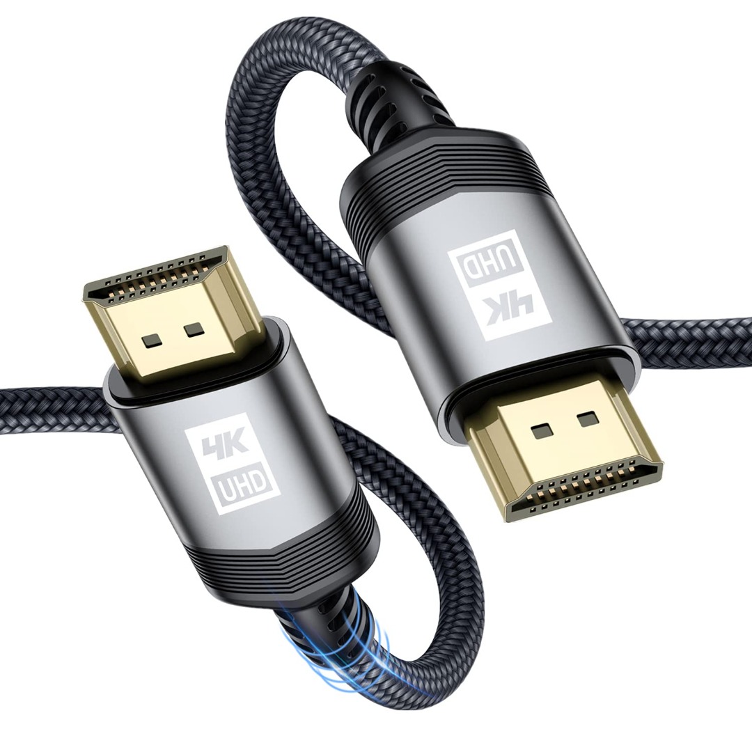 4K HDMI Cable 10ft Ethernet 2-Pack 3D Compatible with UHD TV 1080P ARC Switch Syntech High Speed 18Gbps HDMI 2.0 Cable 4K@60Hz HDR PS5/PS4/PS3 HDCP 2.2 Xbox 2160P 
