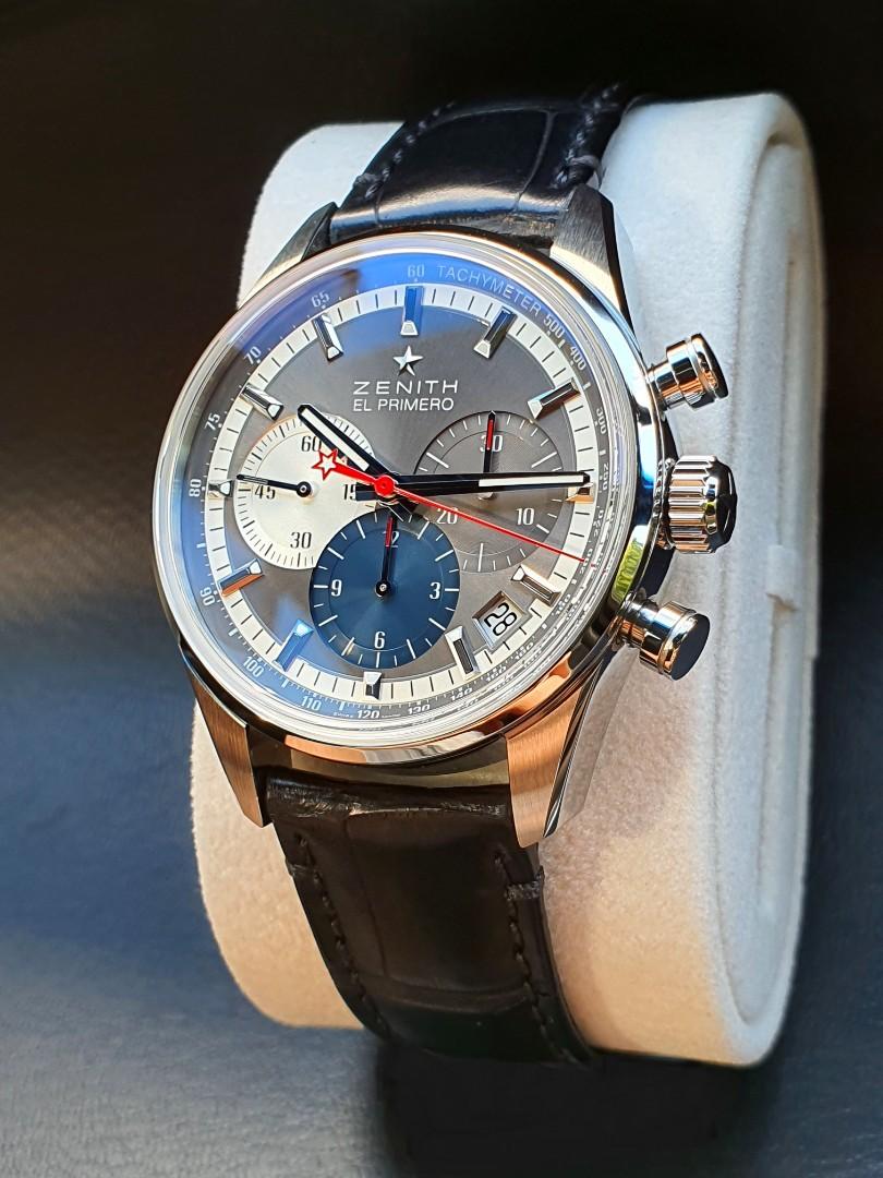 BRAND NEW 38mm Zenith Chronomaster El Primero Grey Dial Discontinued Under Warranty Until 2026 Luxury Watches on Carousell
