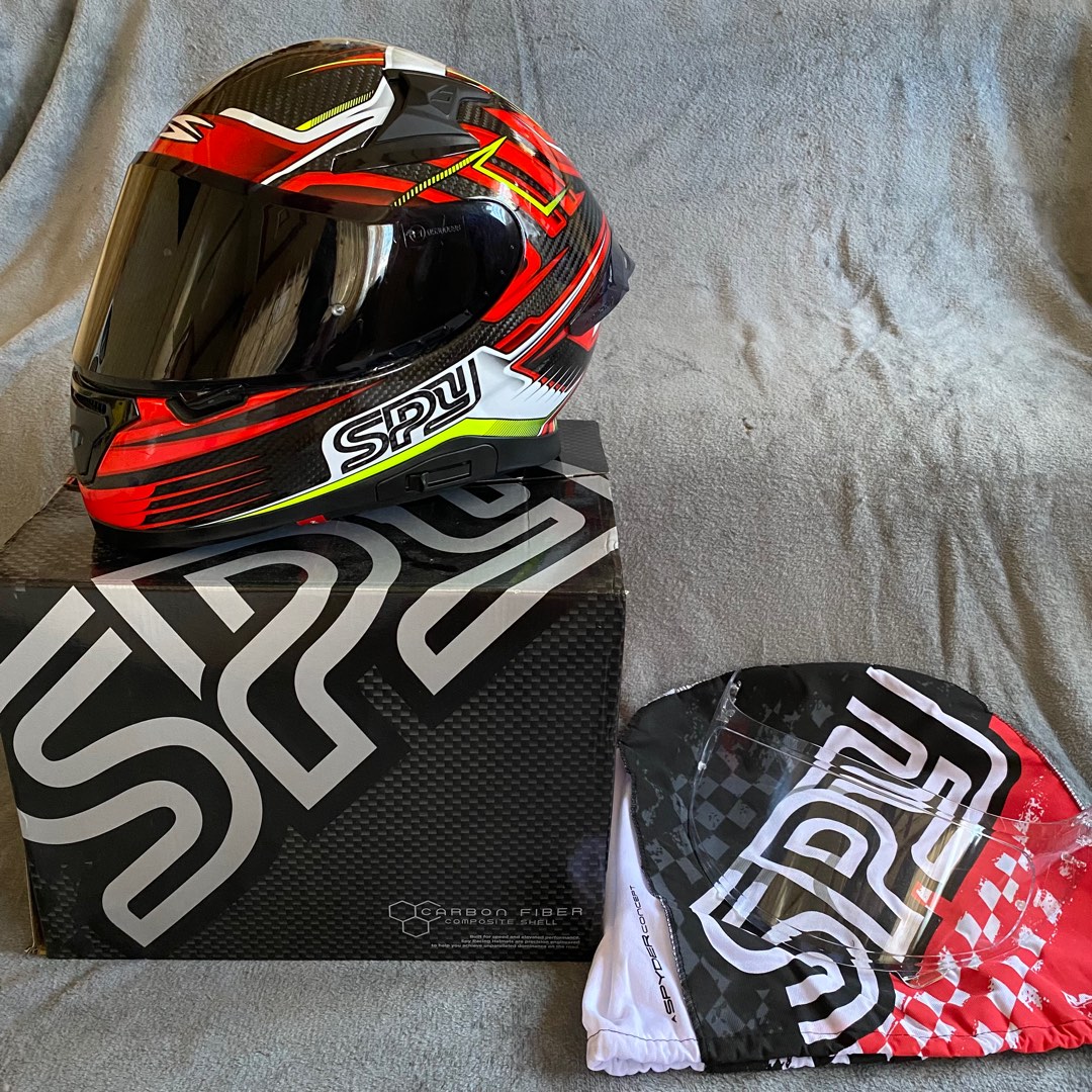 CARBON FIBER SPYDER HELMET, Motorbikes, Motorbike Parts & Accessories