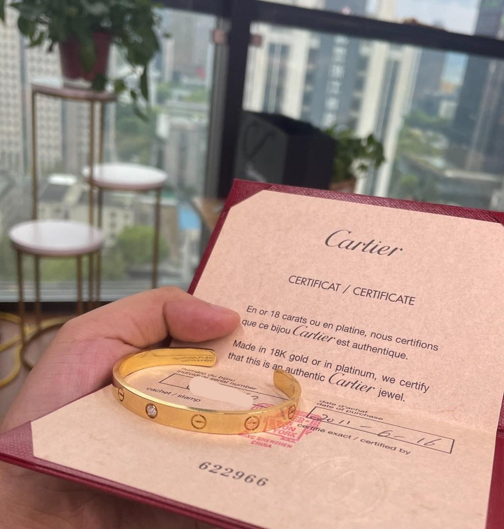 Cartier cheap open bangle