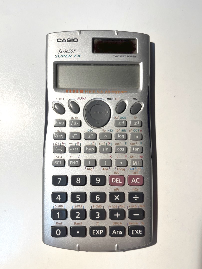 CASIO fx-3650p DSE專用計數機 計算機 Calculator, 興趣及遊戲, 手作＆自家設計, 文具 - Carousell
