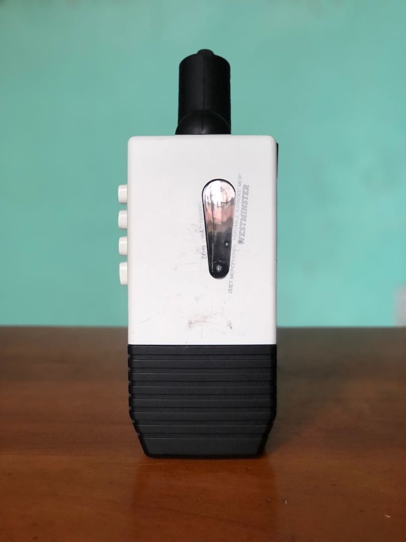 Cassette player with mic (portable karaoke), Audio, Portable Music ...