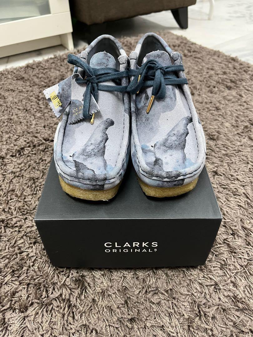 Clarks Wallabee Blue Camouflage