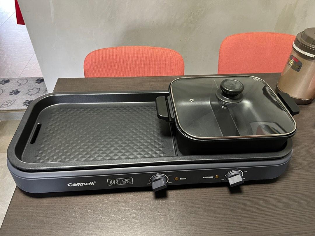 Cornell double pot, grill and yuan yang hot pot, TV & Home Appliances