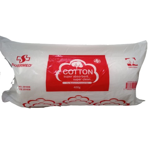Cotton Roll 400g Super Clean Super Absorbent Surrmed, Health