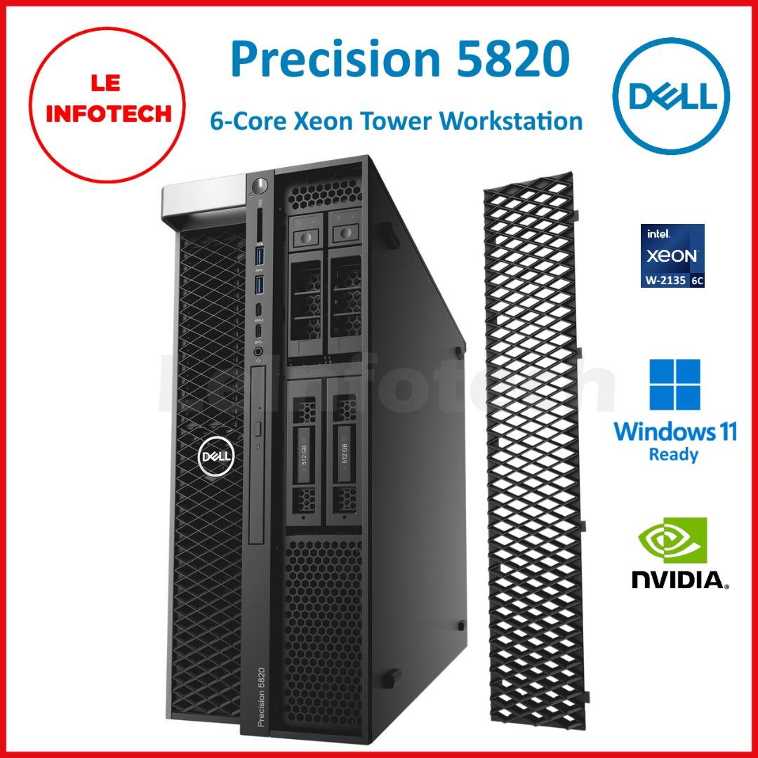 Dell Precision 5820 Tower Workstation 6-Core Intel Xeon W-2135  32GB  DDR4 New 512GB SSD Nvidia Quadro 2GB Win11Pro Used - LeInfotech, Computers  & Tech, Desktops on Carousell