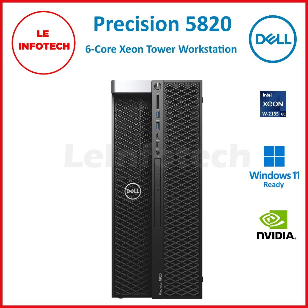 Dell Precision 5820 Tower Workstation 6-Core Intel Xeon W-2135  32GB  DDR4 New 512GB SSD Nvidia Quadro 2GB Win11Pro Used - LeInfotech, Computers  & Tech, Desktops on Carousell