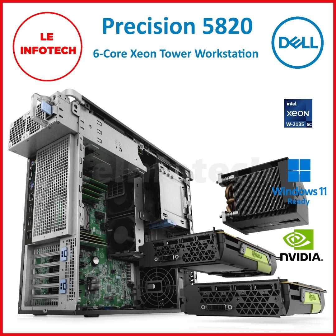 Dell Precision 5820 Tower Workstation 6-Core Intel Xeon W-2135 3.7GHz ...