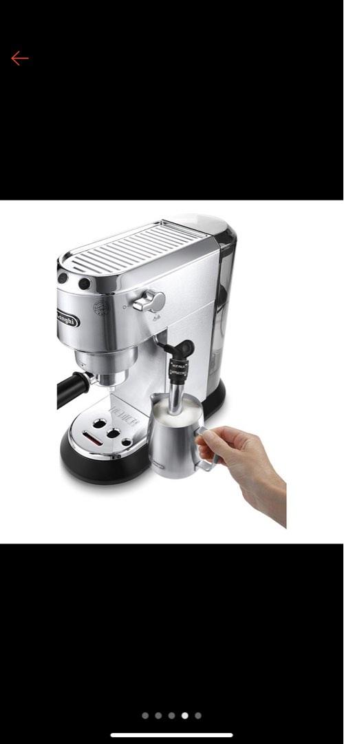 De'Longhi Dedica Style Pump Driven Manual Espresso Machine (Sleek Metal