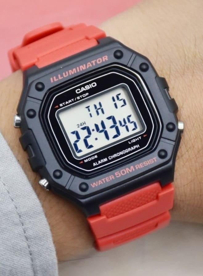 Casio waterproof online digital watch