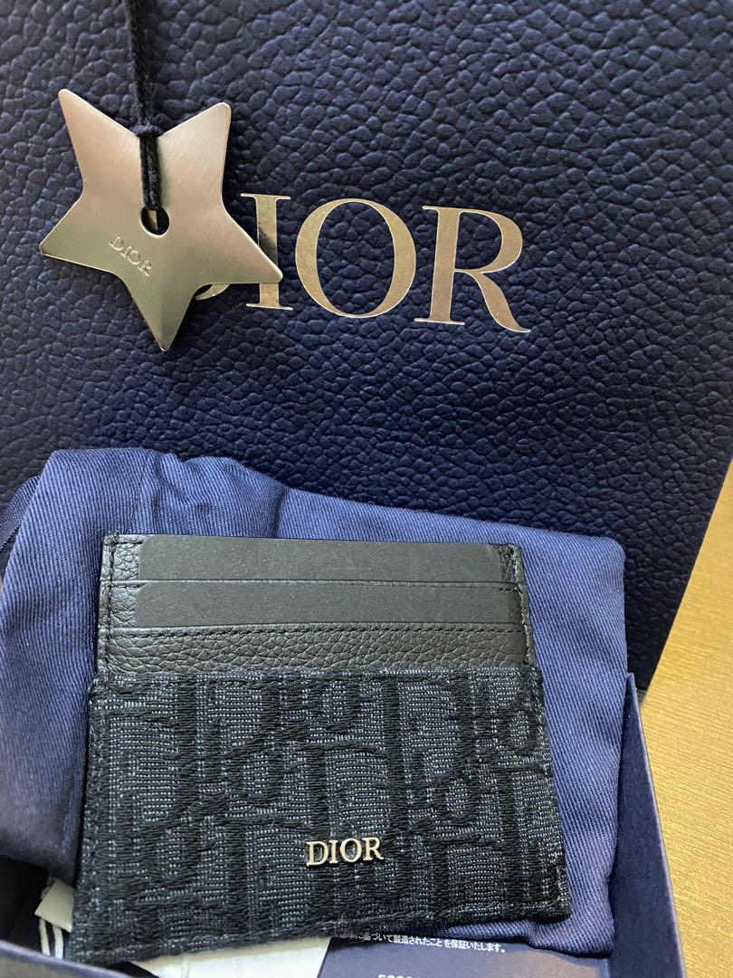 Dior Card Holder Oblique, Women's Fashion, Bags & Wallets, Wallets