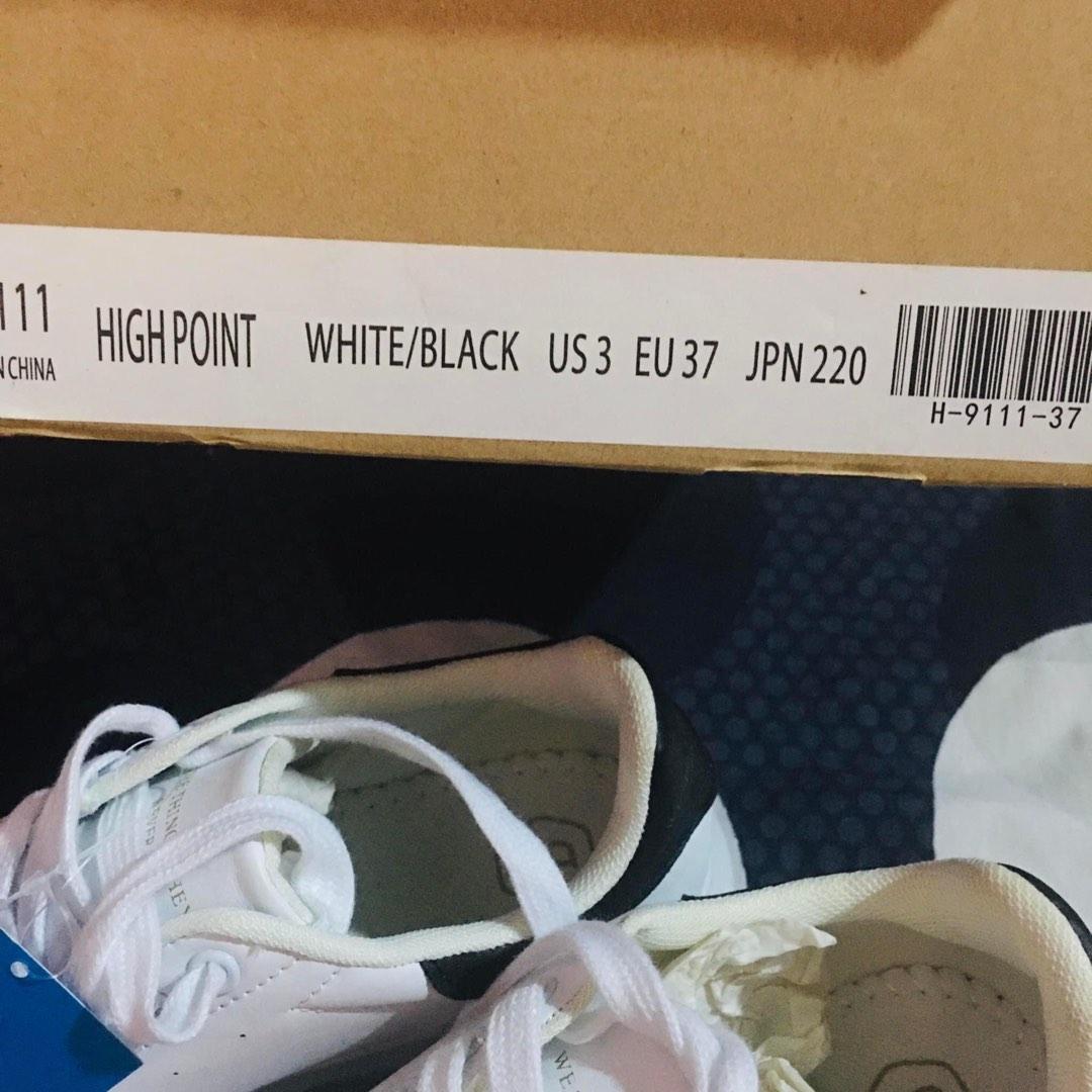 Domba Shoes Highpoint White/Black, Women's Fashion, Footwear, Sneakers