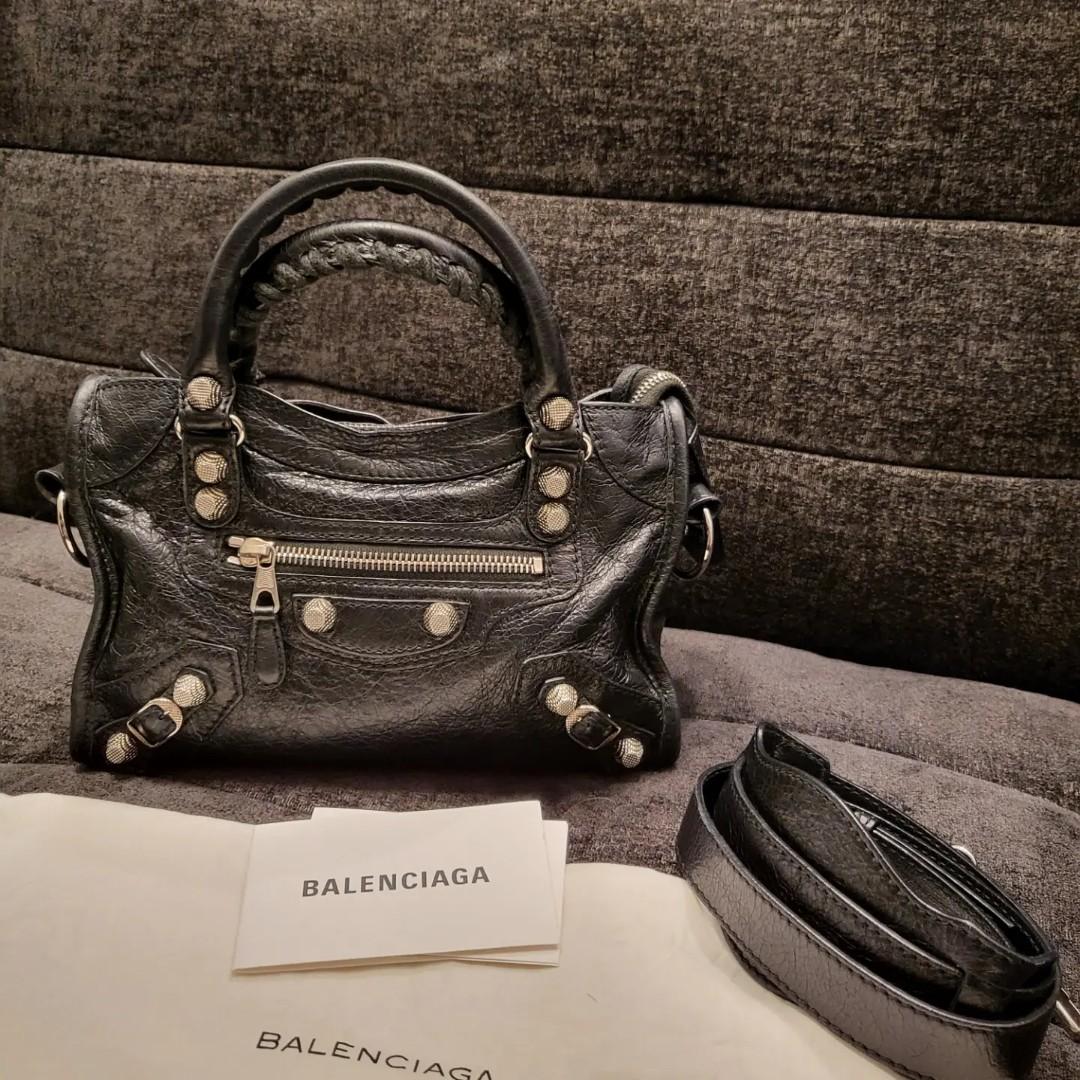 Balenciaga mini city silver hardware clearance