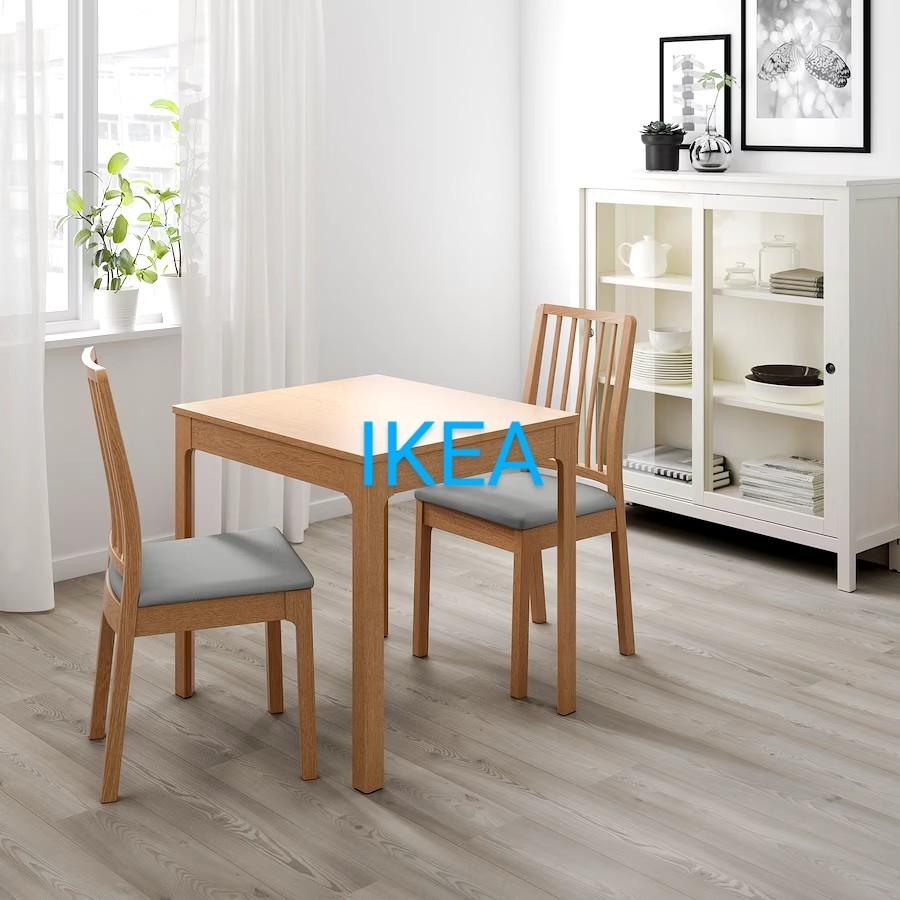 Extendable dining table IKEA Ekedalan, Furniture & Home Living