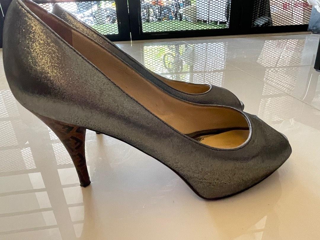 Dark grey platform heels online