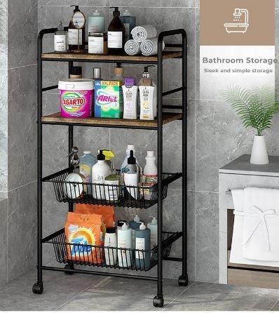 Floor finishing storage rack simple household bathroom ...