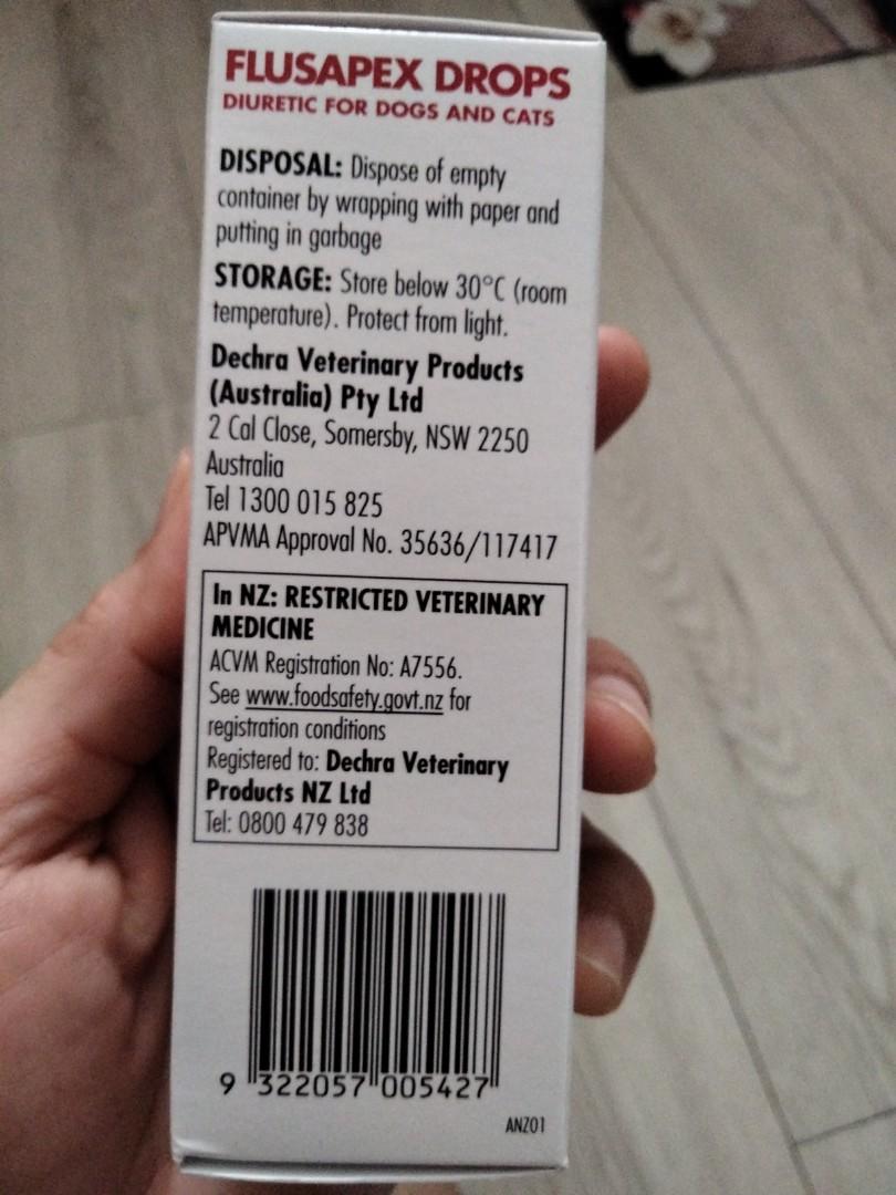 Flusapex drops 10mg/ml (25ml btl) diuretic for dogs and cats, Pet