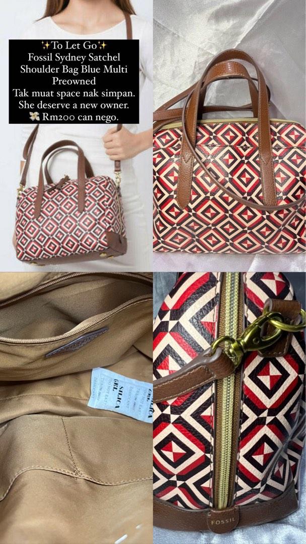 Fossil sydney satchel blue multi 2025