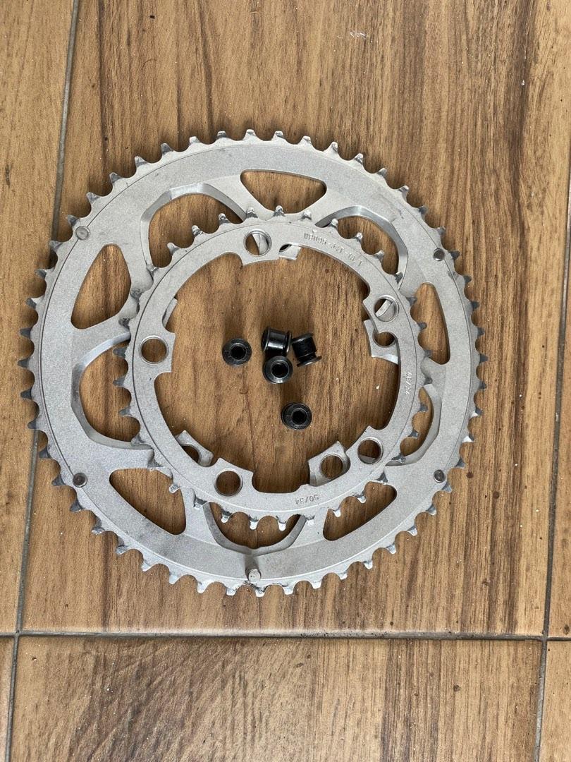 FSA chainring 50/34 with fastener (Category: Bicycles) located in Batangas. Submitted by buddygar (Listing ID 1181201408, Image 1). Description: FSA Chainring - 50/34 - 110 bcd, with fastener.
