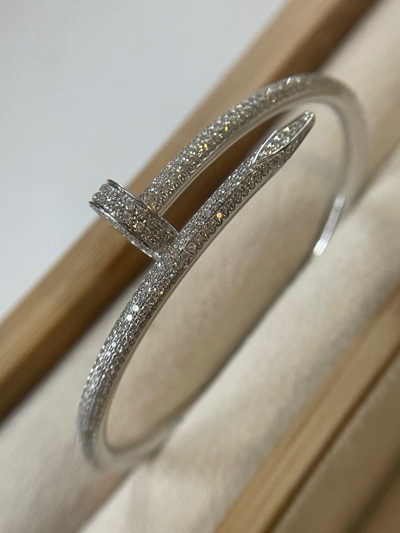Cartier nail deals bracelet full diamonds