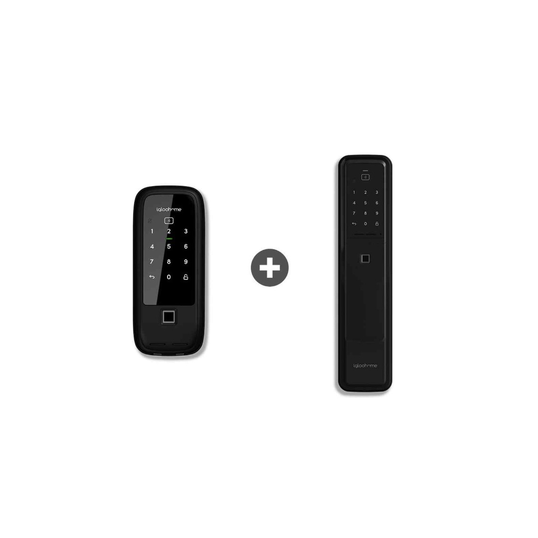 igloohome Gate & Door Combo Rim Lock Metal Gate 2 & Push Pull Mortise