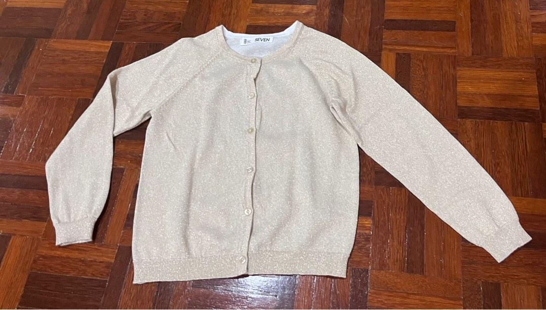 Gold cardigan kids sales