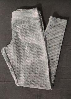 Grey & White Athletic Leggings