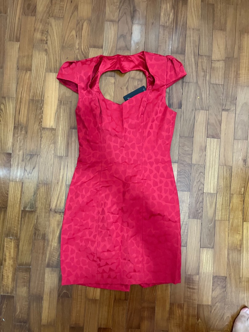 strapless open back dress Just A Guess Hot Pink Textured Dress  Shop the Mint