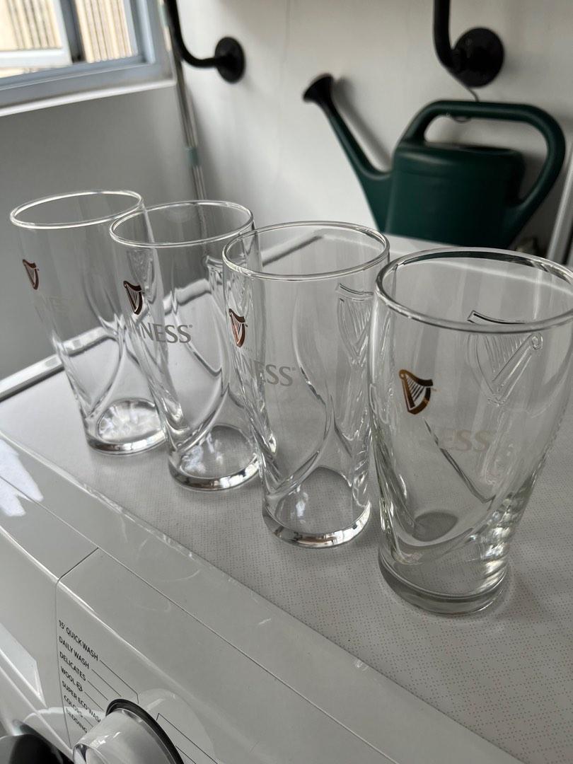 Guinness Pint Glasses X 4, Furniture & Home Living, Kitchenware