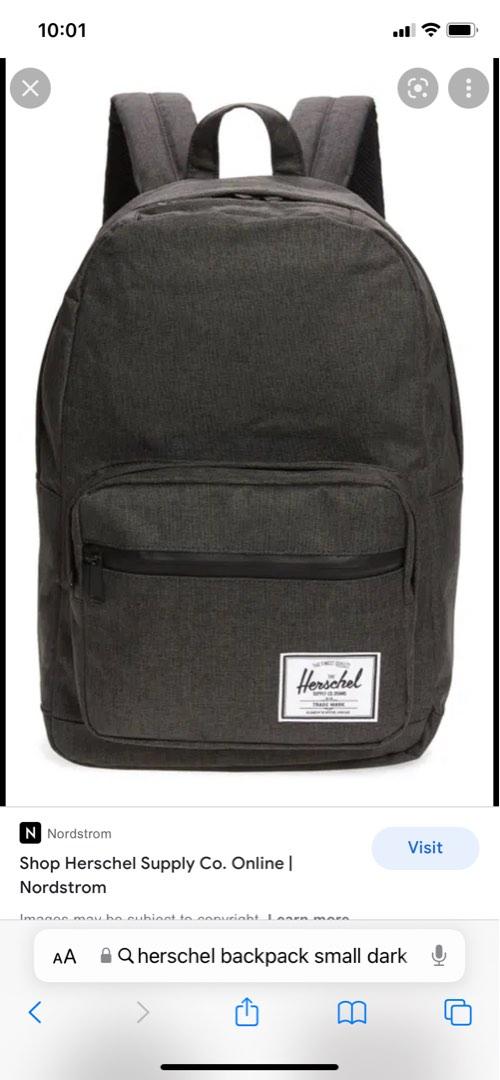 Herschel Dark Grey Bagpack small