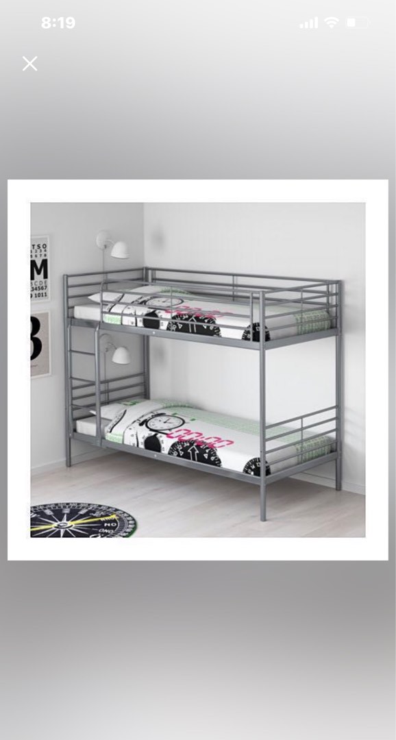 Ikea Bunk bed / Ikea double deck bed, Furniture & Home Living