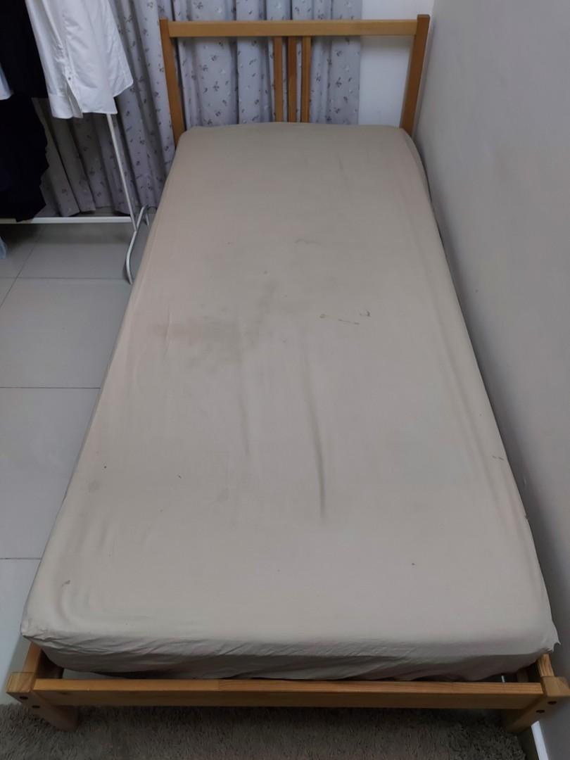 IKEA FJELLSE Single Bed Frame, Furniture & Home Living, Furniture, Bed