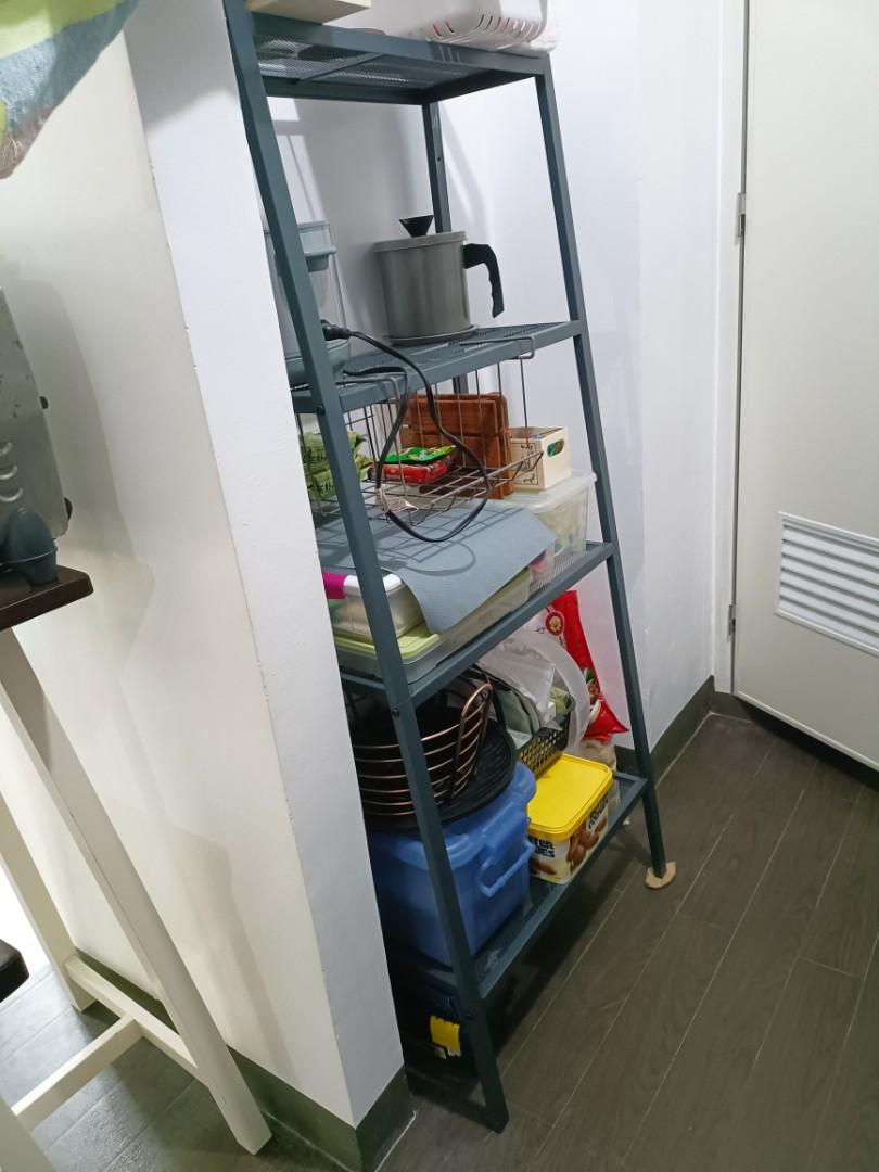 Ikea gray kitchen shelf, Furniture & Home Living, Furniture, Shelves