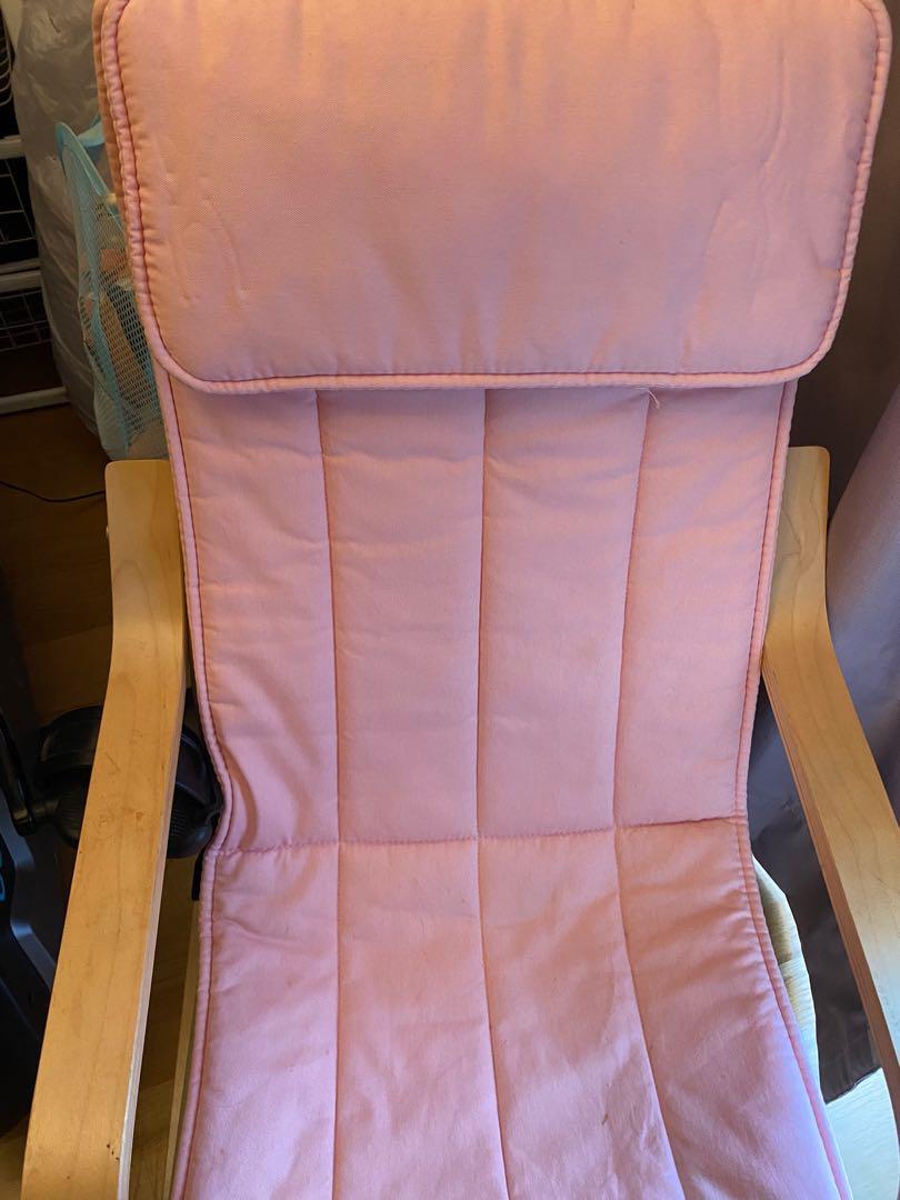 IKEA poang kid chair pink, Furniture & Home Living, Furniture, Chairs