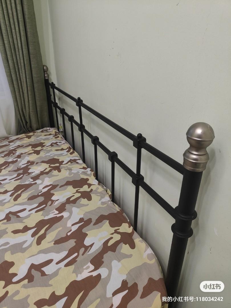 IKEA Queen size bed(free Mattress), Furniture & Home Living, Furniture