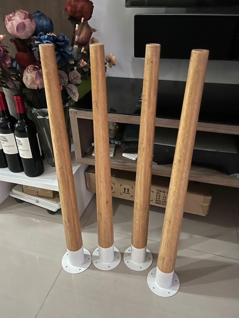 Ikea Table legs Hilver Bamboo 70cm, Furniture & Home Living, Furniture, Tables & Sets on Carousell
