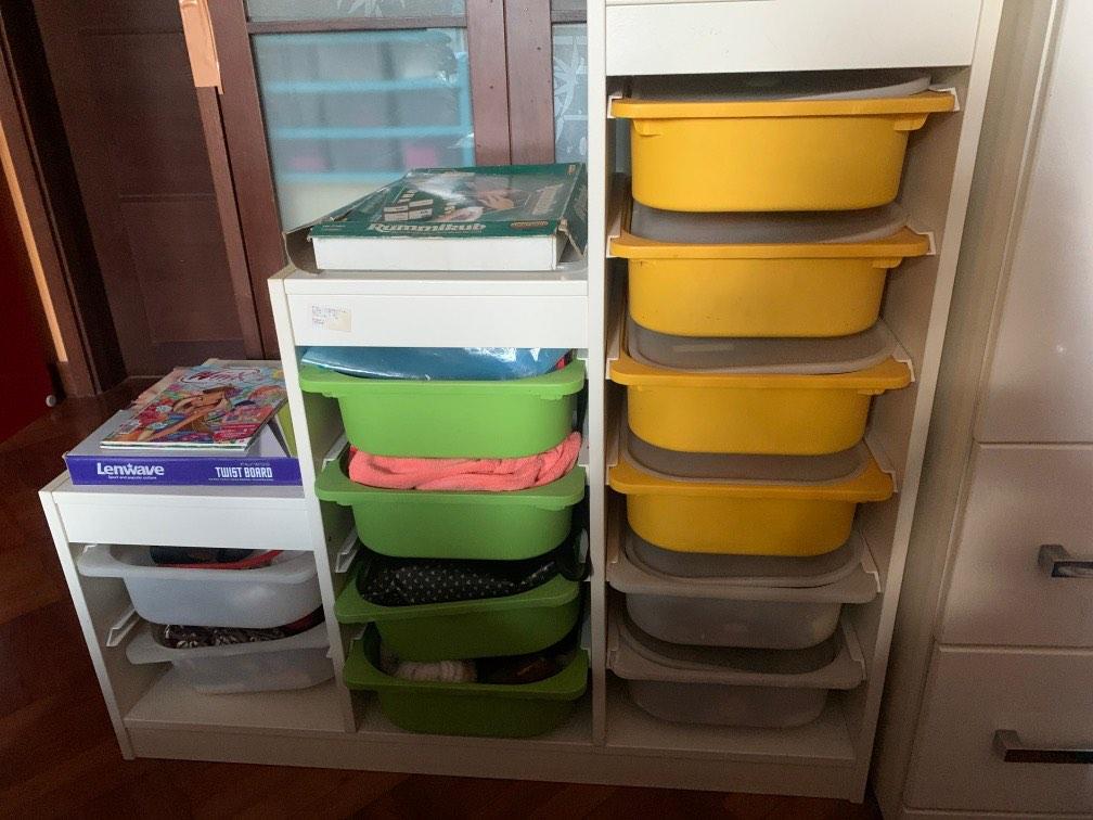 IKEA Trofast shelf include drawer bins, Furniture & Home Living, Furniture, Shelves,
