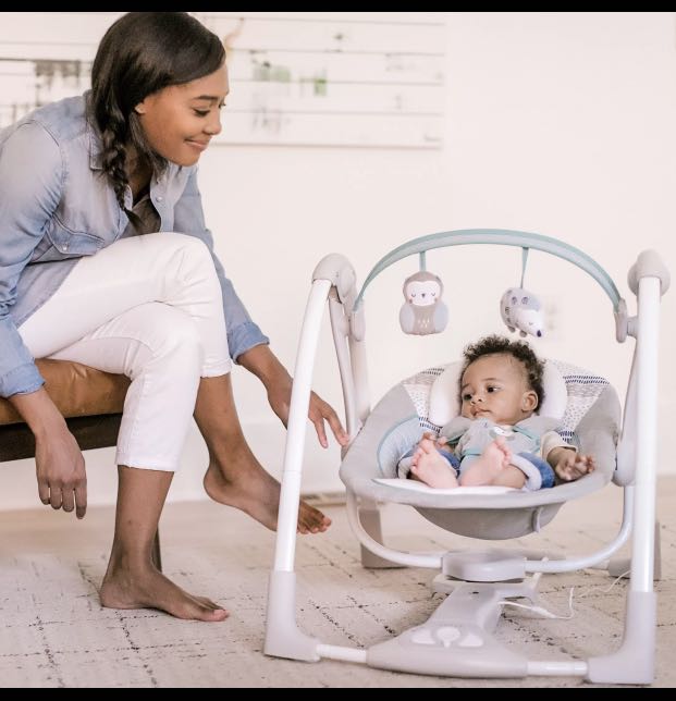 Ingenuity Power Adapt Portable Swing Plug in Swing, Babies & Kids, Baby Nursery & Kids