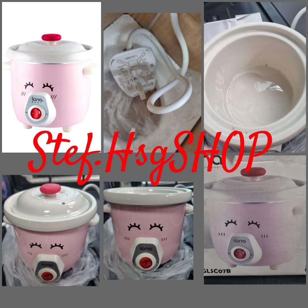 IONA 0.7L Slow Cooker Pink, TV & Home Appliances, Kitchen Appliances