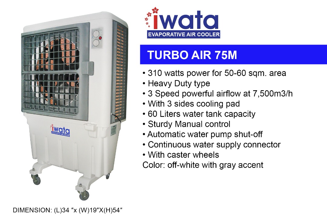Iwata evaporative air conditioner manual sales