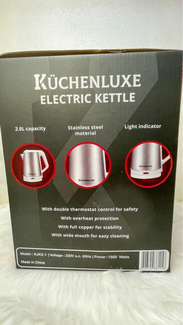 Kuchenluxe Electric Kettle KJK21 White, TV & Home Appliances, Kitchen