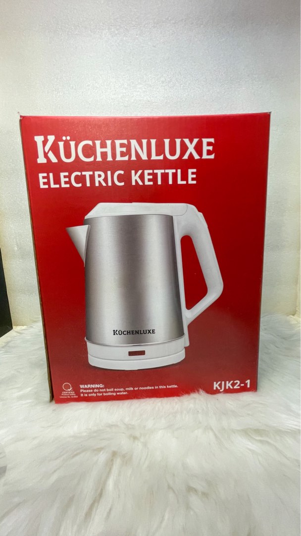 Kuchenluxe Electric Kettle KJK21 White, TV & Home Appliances, Kitchen