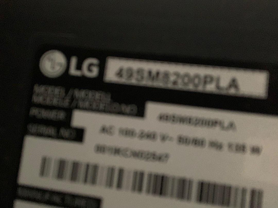 LG Nanocell 49 inch 4K Tv 49sm8200pla, TV & Home Appliances, TV ...
