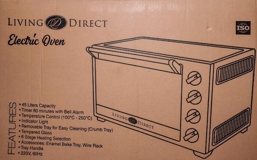 LIVING DIRECT ELECTRIC OVEN 45L, TV & Home Appliances, Kitchen
